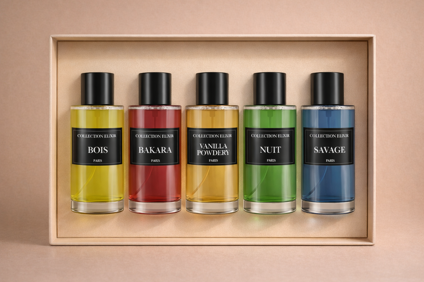 LOT DE 5 PARFUMS - Collection Élixir 5,60€/l'u