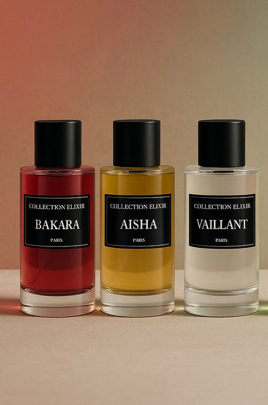 LOT DE 3 PARFUMS - Collection Élixir 6,66€/l'u